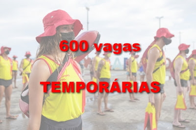 Bombeiros abrem inscrição para 600 vagas para Guarda-vidas temporários