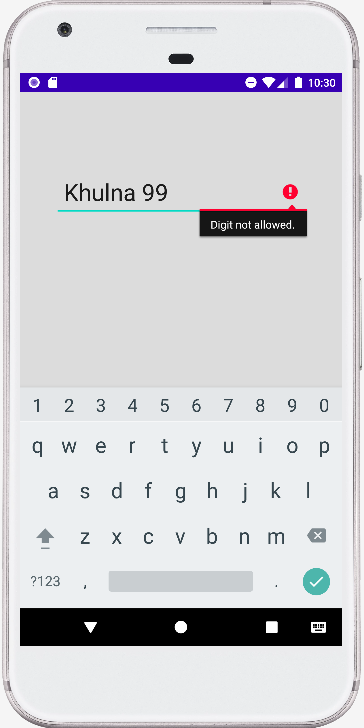 android kotlin - EditText hide error