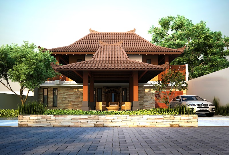 49 Desain Rumah Adat Jawa Bali, Terpopuler!