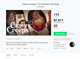 https://www.kickstarter.com/projects/chrisseamanart/cameo-creeps-tiny-monster-paintings