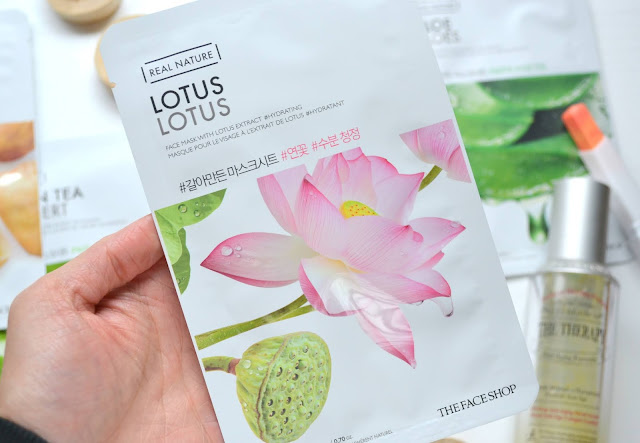 Real Nature: Lotus, Red Ginger, Green Tea, Potato and Aloe Mask Review