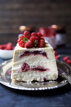 Raspberry Amaretto Semifreddo #Recipe