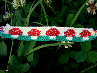 friendship bracelet ciuperci mushroom