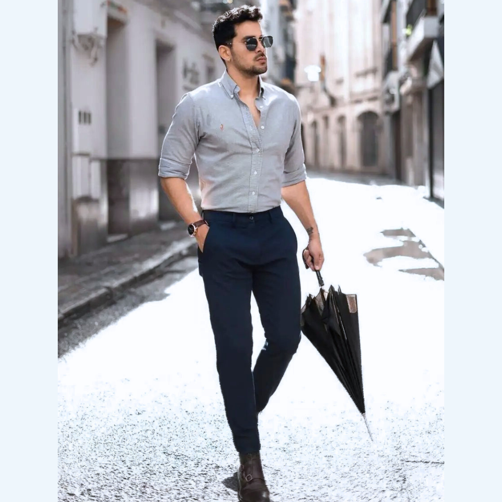 Which shirt matches with blue pants  Quora