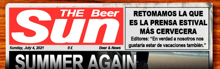 Dominical suplemento de noticias sobre cerveza. Aquí puedes leer el periódico The Beer Sun.