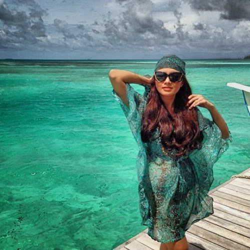  Gambar  Neelofa  tampil terlalu seksi  ketika bercuti di Maldives