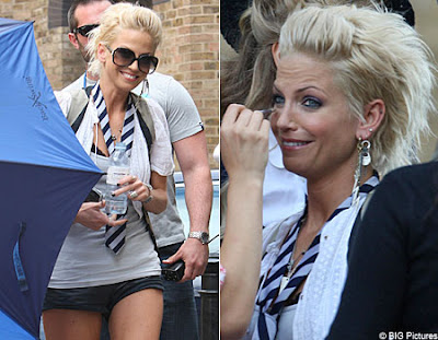 Sarah Harding goes back to school for St Trinian's