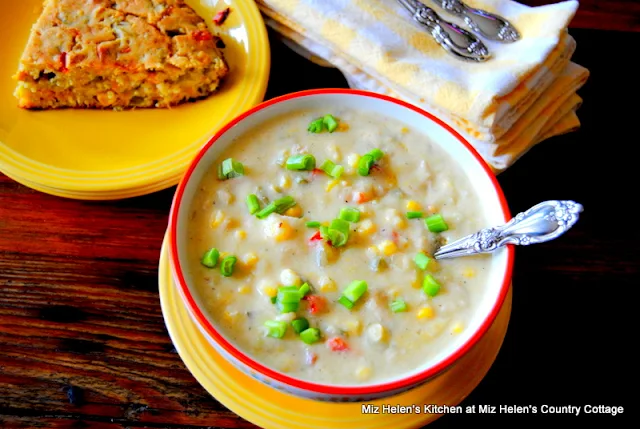 Corn Chilies and Chicken Chowder at Miz Helen's Country Cottage