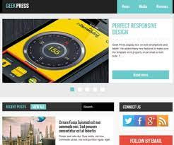 Geek Press - Responsive News & Magazine Blogger Template