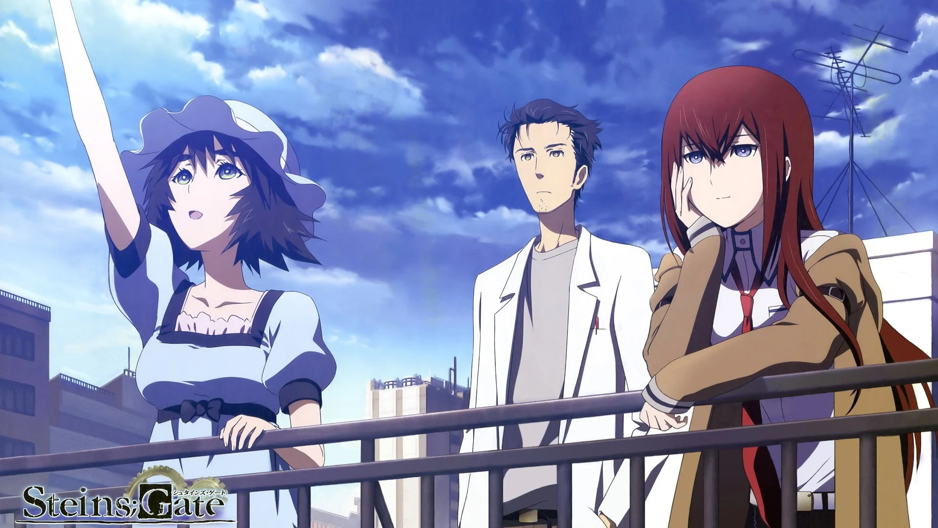 Steins Gate Kurisu Makise Rintaro Okabe Mayuri Shiina Wallpaper