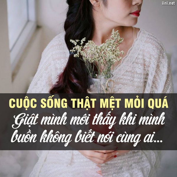 status mệt mỏi vì cuộc sống