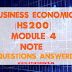 Business Economics [HS200] Note-Module 4