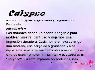 significado del nombre Calypso