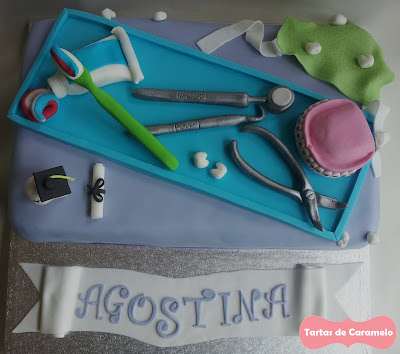 Tarta de Graduación del Dentista: vista aerea