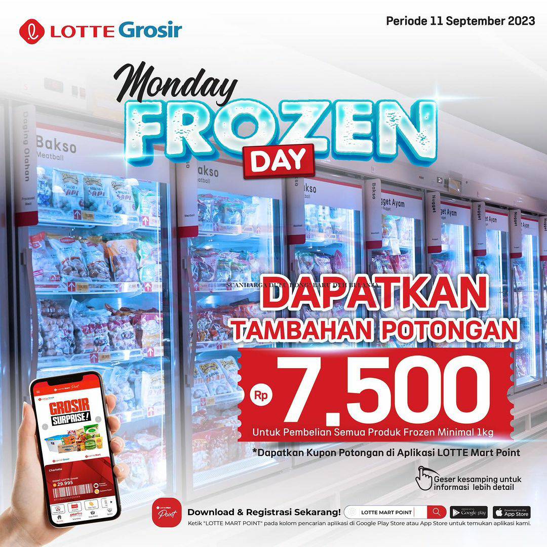 LOTTE GROSIR Promo Monday Frozen Day 11 September 2023