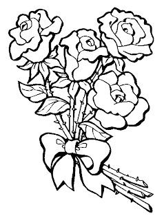 pictures of roses to color