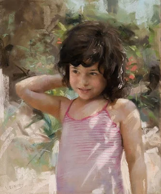 Portrait painting Vicente Romero Redondo