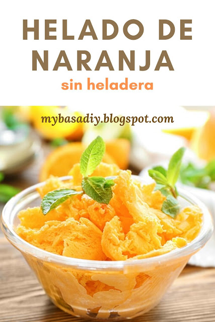 helado natural naranja sin maquina snacks saludables chuches lowcarb bajo carbohidratos receta frutas  niños familia verano 