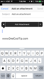 Add attachment iOS9