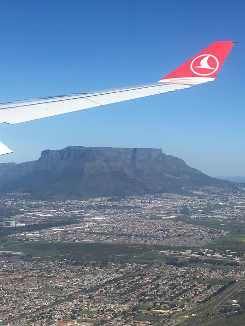 Table mountain seen from Turkish Airlines plane