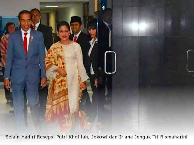 Selain Hadiri Resepsi Putri Khofifah, Jokowi dan Iriana Jenguk Tri Rismaharini