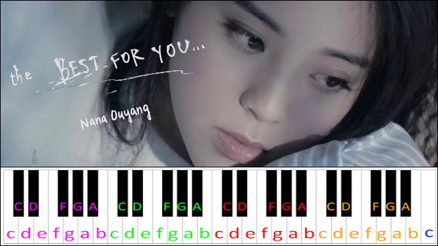 The Best For You by Nana Ouyang Piano / Keyboard Easy Letter Notes for Beginners