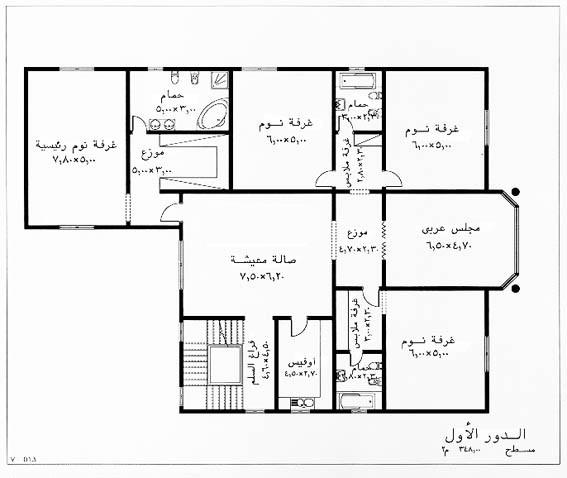 مخططات منازل (الطابق الاول)