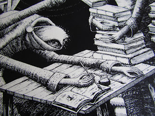 Phlegm comics, book, reading, street art,  