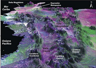 Resultado de imagen para las tres cordilleras sismicas de colombia