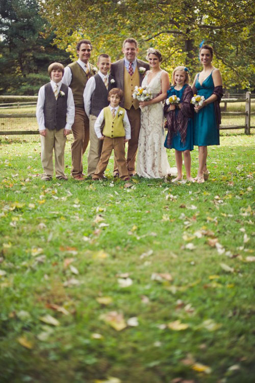  mustard yellow and all shades of brown We were shooting for a casual 