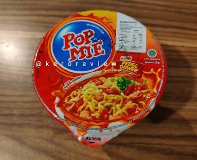 รีวิว ป๊อปหมี่ บะหมี่กึ่งสำเร็จรูปชนิดถ้วย รสไก่เผ็ด (CR) Review Instant Cup Noodles Rasa Ayam Pedas (Spicy Chicken) Flavor, Pop Mie Brand.