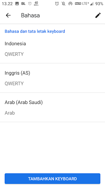 Cara Terbaru Memunculkan Huruf Arab di Keyboard Android