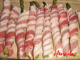 Articole culinare : Sparanghel cu bacon- aperitiv