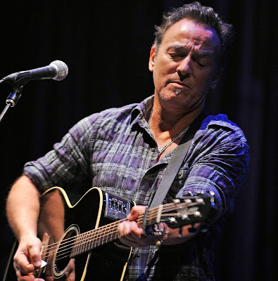 Bruce Springsteen playing guitar