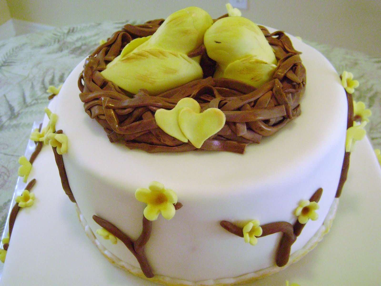 Love Birds wedding cake