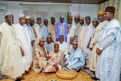 President Buhari hosts his former classmates and other groups in Daura