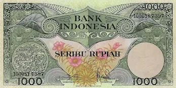 1000 Rupiah 1959 (Bunga)