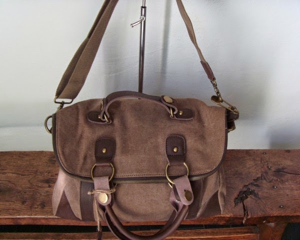 sac toile et cuir