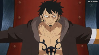 ワンピースアニメ ドレスローザ編 673話 トラファルガー・ロー 帽子なし | ONE PIECE Episode 673