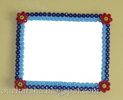 Perler Beads photo frame