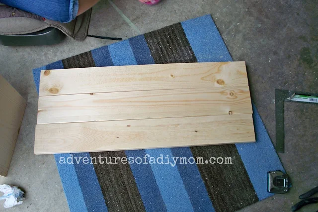building the top of a diy toy box