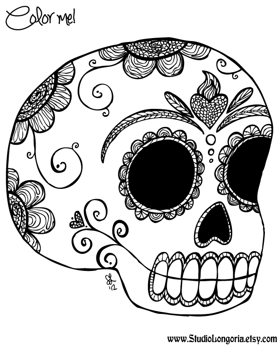 day of the dead coloring pages - Free coloring sheets Day of the Dead Kids activity table!