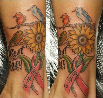 Cancer Ribbon Tattoos