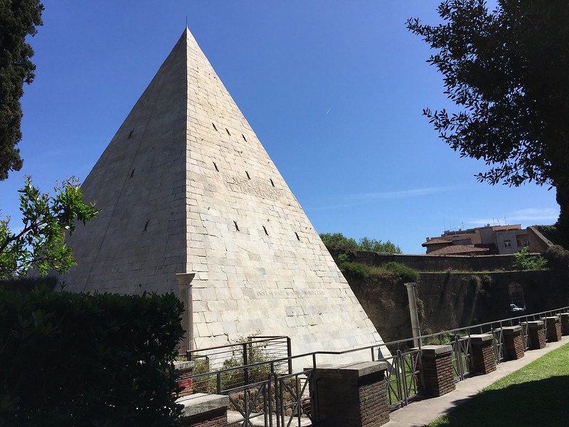 piramide cestia,  piramide cestia, gaius cestius, pyramid of romulus, who built the pyramid of cestius