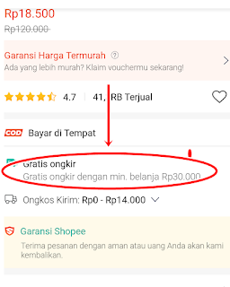 tips untuk dapat gratis ongkir di shopee