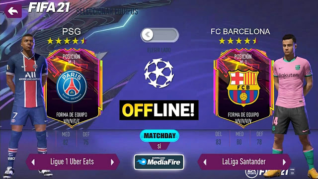 FIFA 21 Android Offline 900MB Best Graphics New Faces Kits & Full Transfers
