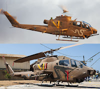 Hasegawa 1/72 AH-1F COBRA 'ISRAELI AIR FORCE' (02130) Color Guide & Paint Conversion Chart