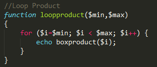 function loopproduct