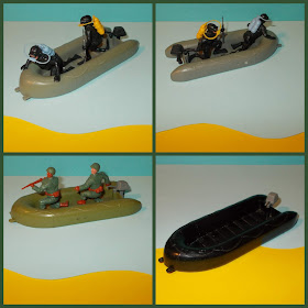 Chariot Torpedoes; Deep Sea Divers; Gemini Craft; Koon Yip; KYPF; Lone Star; Lone Star Divers; Lone Star Minisub; Mayfair Trading; Mini-Sub's; Mini-Sumbarines; Plastics factory; Rubber Boats; S15 Chariot; S15 Mini Sub; Scuba Divers; Skindivers; Small Scale World; Sub-Aqua Diver; Timpo Divers; Timpo Gemini Craft; Timpo Minisub; Timpo Toys; Torpedo Boat; Toupille Humaine; Wind Up Toys;