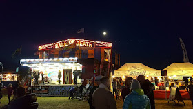 Outside the wall of death at Bristol Volksfest
